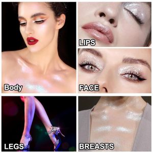 Multipurpose Glitter Shimmer Highlighter Powder â€“ 10g for Face, Eyes & Body - Image 7