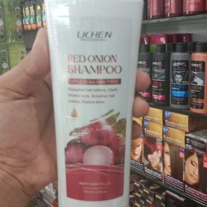 Pack Of 01 - Lichen Professional Shampoo Set 400ml â€“ Keratin, Rice Water, Coconut, Peppermint, Red Onion, Argan Oil - Image 3