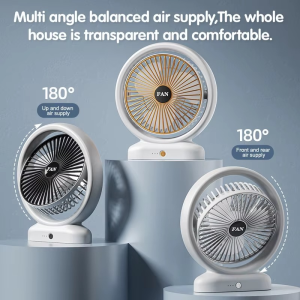 Desktop Fan Rechargeable, Mini Table Fan, Powerful Electric Fan withÂ  Adjustable Wind Speeds, Portable USB Fan for Home Office and Outdoors | Three-Speed Mini Desktop Fan with Colorful LED Lights â€“ USB & Battery Powered - Random ColorÂ  - Image 16