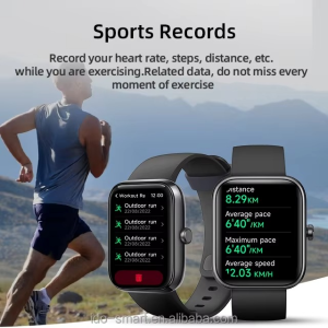 H20 Smartwatch Made in Dubai â€“ Waterproof Fitness Tracker with Heart Rate Monitor, Blood Pressure, Sleep Tracking, Step Counter, Touchscreen Sports Watch for Men and Women - Black Color - Image 11