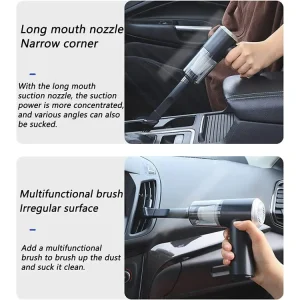 Vacuum Cleaner Household Powerful  2 In 1 Dual Mode Cordless Handheld Wireless Handy Portable light weight Vacuum Cleaner - Image 4