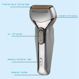 Kemei KM-218 Rechargeable Electric Shaver, Waterproof Floating Head, Cordless Shaving with Pop-up Trimmer, Easy Clean, Smooth Close Shave for Men | Kemei Shaver | - Image 7