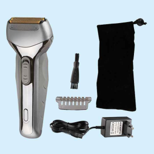 Kemei KM-218 Rechargeable Electric Shaver, Waterproof Floating Head, Cordless Shaving with Pop-up Trimmer, Easy Clean, Smooth Close Shave for Men | Kemei Shaver | - Image 4