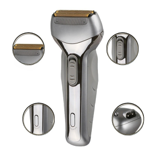 Kemei KM-218 Rechargeable Electric Shaver, Waterproof Floating Head, Cordless Shaving with Pop-up Trimmer, Easy Clean, Smooth Close Shave for Men | Kemei Shaver | - Image 6