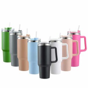 Stanley 40 Oz (1200ML) Stainless Steel Vacuum Insulated Tumbler with Straw â€“ Leak-Proof Quencher Cup for Hot & Cold Beverages, Travel Mug, Gym Water Bottle, Coffee Thermos -Random Colors | Stanley | (With Box) - Image 6