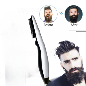 Rechargeable Hair Curler Beard Shawl Comb Multi functional Hair Straightener Comb Brush - Imported - Image 7