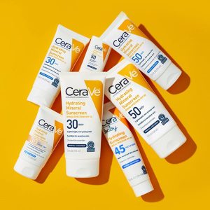 CeraVe Hydrating Mineral Sunscreen SPF 100 ml - CeraVe Hydrating Sun Block | Best Skin Care Sunscreen - Original - Image 4