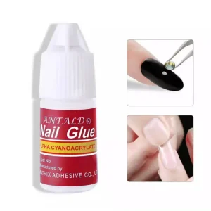 2 in 1 Eyelashes Glue & Nail Glue, Eyelashes and Nails Glue Pack | Best Quality Glues For Eyelashes & Nails | 2 in 1 Glue Set - Image 2