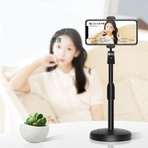 Multifunction Mobile Tripod Stand Mini Tripod Stand Mobile Holder Adjustable Height & Angle Phone Holder - Image 2