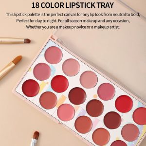 Moccallure Professional 18-Colors Lipstick Kit ? Long-Lasting, Hydrating & Compact | Unisex Makeup Set - Image 3