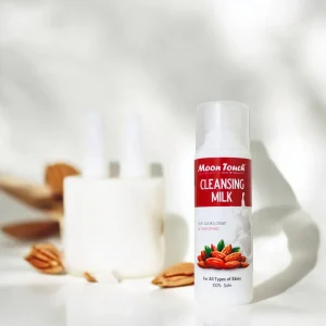 Almond Cleansing Milk (100ml) skin looks clean and feels fresh - Image 2