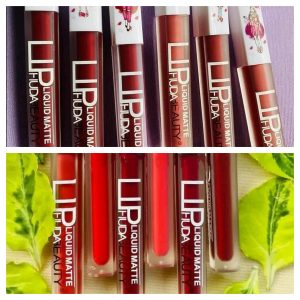 6 Pcs High Pigmented Matte Finish Lip Gloss - Multicolor Collection - Image 3
