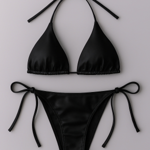 Women’s Bikini Set – Halter Neck Triangle Top & Adjustable Side-Tie Bottom | Stylish Swimwear for Beach & Pool - Image 3