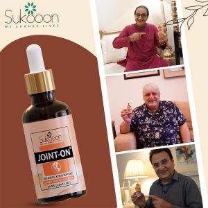 Sukoon Joint On Essential Oil Blend for pain in joints, back pain, arthritis pain, knee pain, tennis elbow, strains and sprains (30ml) - Image 3