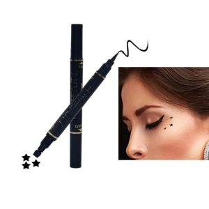 2 in 1 Double-Ended Waterproof Liquid Eyeliner + Seal (Black) - Image 2