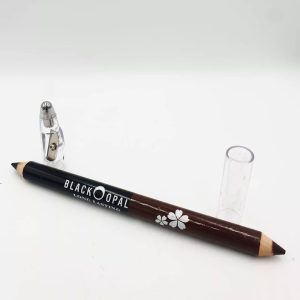 2 in 1  BLK/OPL Eye Pencil With Sharpener, Makeup Smooth Cosmetic Beauty Eyebrow Tool - Image 3