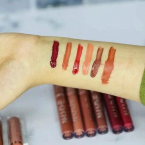 Pack Of 6 Nude High Pigment Matte Lipgloss Soft & Matte Texture Hydrating Lipgloss (Random Color) - Image 2