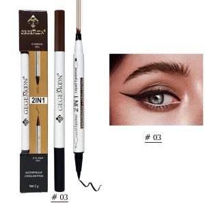 2 in 1 Gegemoon Liquid Eyebrow & Eyeliner | Long Lasting Liquid Eyeliner & Eyebrow Pencil - Image 2