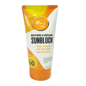 Rivaj Sunblock Whitening & Vanishing SPF60 Ideal for all skin types [150ml] - Image 3