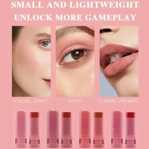 High-Pigment Matte Blush Stick ? Long-Lasting, Water-Resistant & Blendable Contour Balm - Random Shades - Image 5