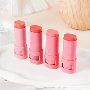 High-Pigment Matte Blush Stick ? Long-Lasting, Water-Resistant & Blendable Contour Balm - Random Shades - Image 3