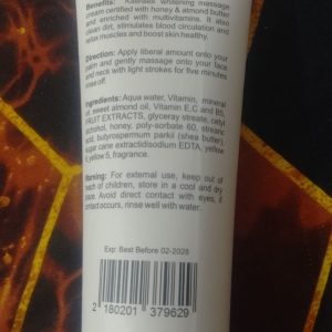 Kashee's Hydrating Mineral Face Wash ? Whitening & Brightening Formula - 200ml - Image 2