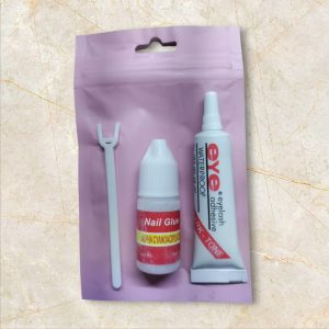 2 in 1 Eyelashes Glue & Nail Glue, Eyelashes and Nails Glue Pack | Best Quality Glues For Eyelashes & Nails | 2 in 1 Glue Set - Image 3