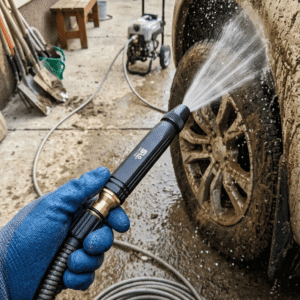 High Pressure SS Material Plastic Adjustable Nozzle Water Spray Gun Versatile Tool For Garden And Cleaning - Image 3