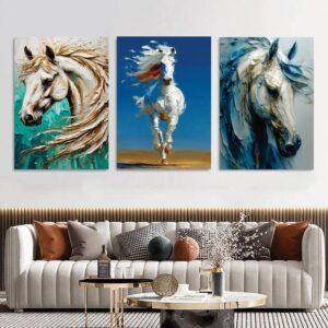 Set of 3 Premium Wall Art Photo Tiles – Modern Home Decor Sets 8x11 - Image 1