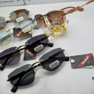 A8512 LAS - Ladies Fancy Rimless Sunglasses Stylish Fashion Eyewear With Gradient Lenses - Image 2