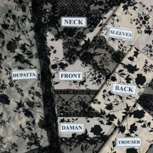 Digital Printed Lawn Dress With Chiffon Printed Dupatta (Unstitched) - Image 4