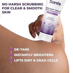 Sanfe Instant Tan & Dead Skin Removal Exfoliating Gel – Deep Exfoliation for Smooth & Bright Skin - Image 2