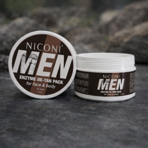 NICONI MEN Enzyme De-Tan Pack for Face & Body – Deep Cleansing & Skin Brightening Tan Removal Cream - 300g - Image 2