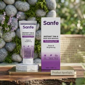 Sanfe Instant Tan And Dead Skin Removal Exfoliating Gel Detan Brightening 60ml - Image 1