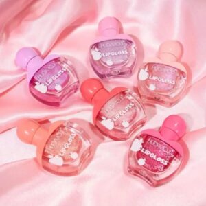 Huda Moji High Pigmented Lip Oil Set – Shades of Pink Gloss Collection ~ Pack Of 6 - Image 1