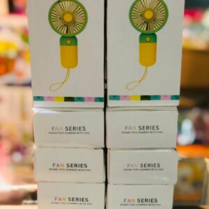 Fresh Breeze Moe Handheld Electric Fan – Cute Fruit Design Portable Mini Desk Fan with USB Charging & Detachable Base - Large Size - Random Color - Image 5