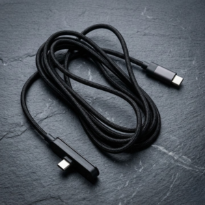 240W Ultra Fast USB-C to USB-C Charging Cable with Built-in Foldable Phone Stand – Premium Braided Data Cord - Image 2