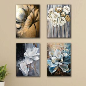 Set of 4 Premium Wall Art Photo Tiles – Modern Home Decor Sets 8x11 - Image 1