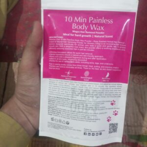 Meeoow Club 10 Min Painless Body Wax Powder – Mogra Scented Herbal Hair Removal Powder (100g) - Image 5