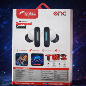 Fontec Winner TWS Wireless Earbuds – Bluetooth 5.3 Gaming Earphones with ENC Noise Cancellation & Surround Sound - Image 3