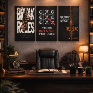 Set of 3 Premium Wall Art Photo Tiles – Modern Home Decor Sets 8x11 - Image 1