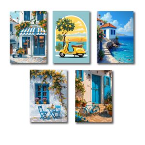 Set of 5 Premium Wall Art Photo Tiles – Modern Home Decor Sets 8x11 - Image 2