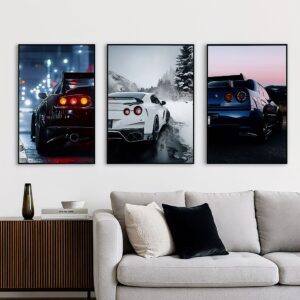 Set of 3 Premium Wall Art Photo Tiles – Modern Home Decor Sets 8x11 - Image 1