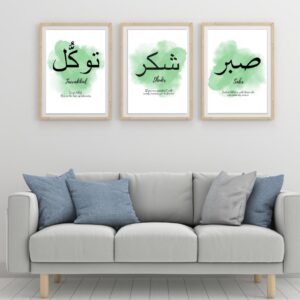 Set of 3 Premium Wall Art Photo Tiles – Modern Home Decor Sets 8x11 - Image 3