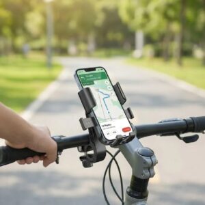 FLY Universal Mechanical Bike & Motorcycle Phone Mount – 360° Adjustable Handlebar Bracket for Bicycles, Scooters & E-Bikes - Image 4