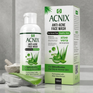 ACNIX Anti Acne Face Wash Deep Cleansing Formula With Benzoyl Peroxide And Aloe Vera 120 ml - Image 1
