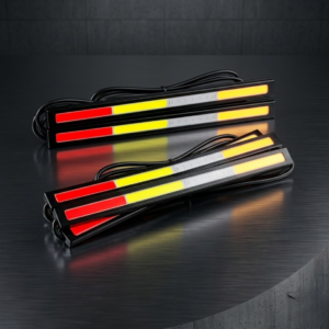 Universal Multi-Color COB LED DRL Strip Lights – Ultra-Bright Daytime Running Lights for Cars & Motorcycles (1 Pair) - Image 3