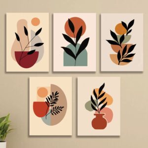 Set of 5 Premium Wall Art Photo Tiles – Modern Home Decor Sets 8x11 - Image 1