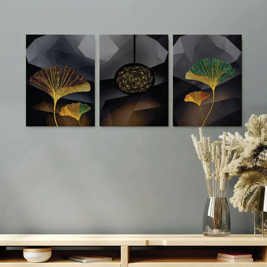 Set of 3 Premium Wall Art Photo Tiles – Modern Home Decor Sets 8x11