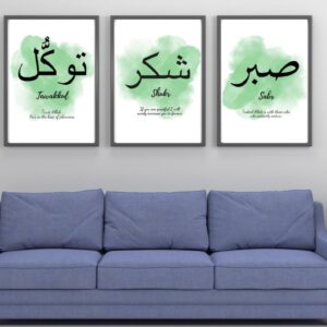 Set of 3 Premium Wall Art Photo Tiles – Modern Home Decor Sets 8x11 - Image 1